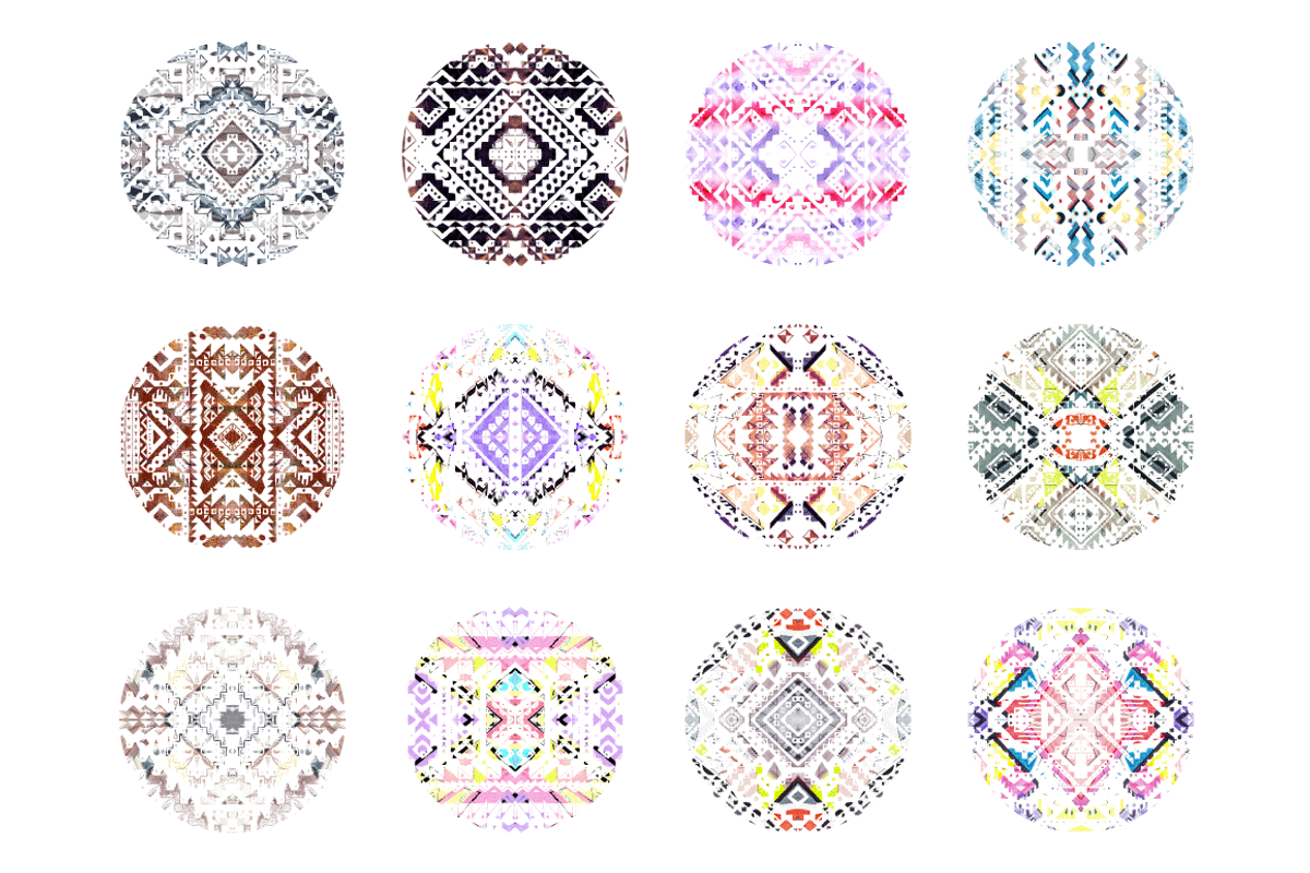 Colorful tribal patterns vol1, a Pattern Graphic by Art Sproot (Photo 4 of 8)