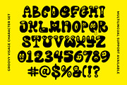 Groovy Visage Character Display Font, a Font by GroovyFontCo (Thumbnail 7 of 7)