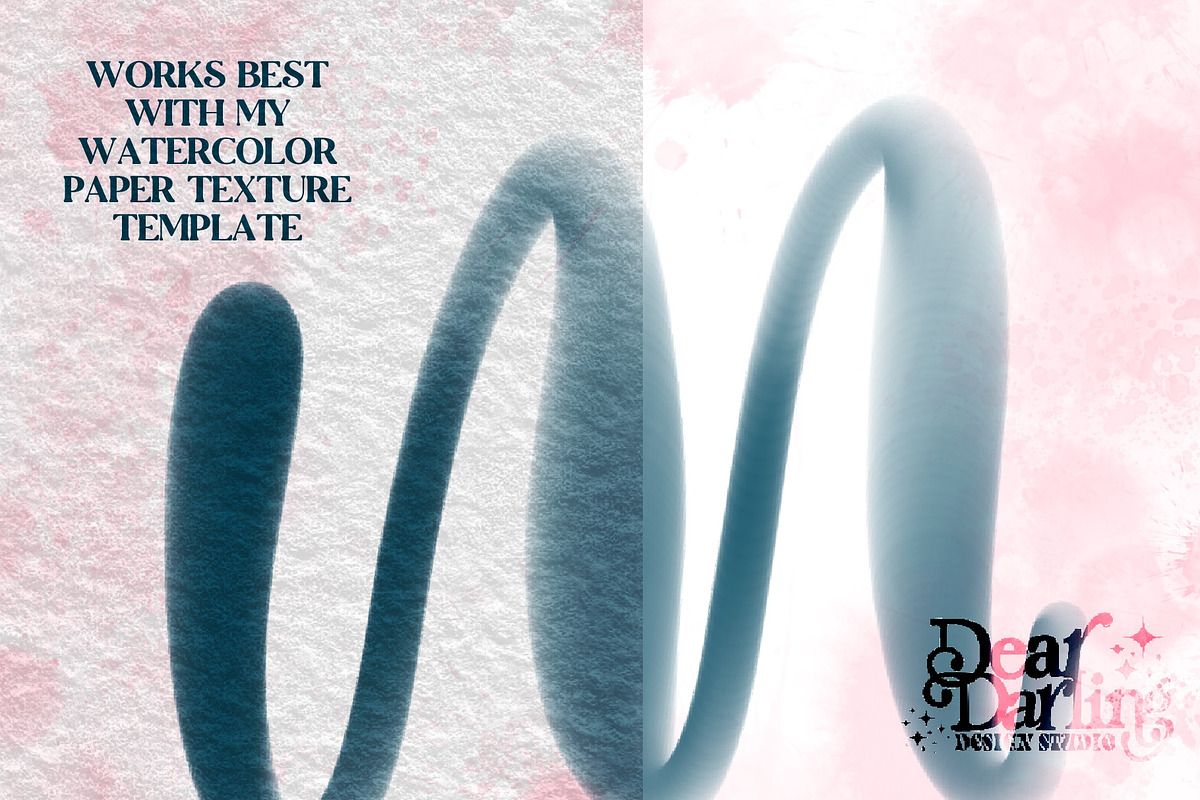 Round Gradient Watercolor Brush for procreate! preview 5