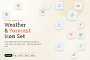 80 Hand Drawn Weather Icons, an Outline Icon by Symbolic Language (Thumbnail 1 of 3)