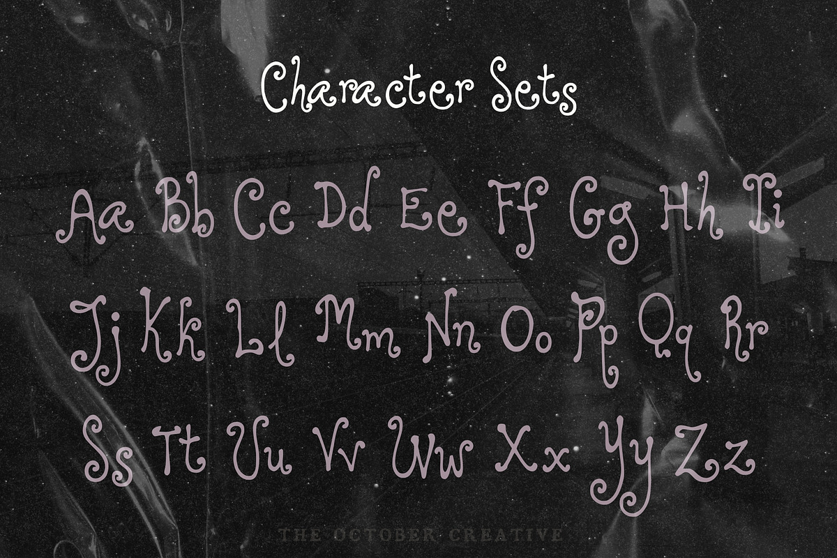 Little Pierre Curly Handwritten Font, a Handwritten Font by The October Creative (Photo 3 of 8)