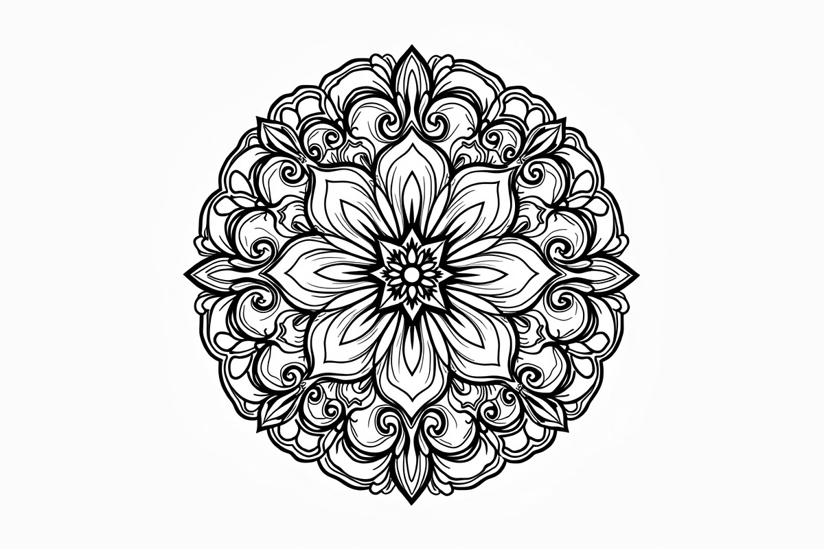 Elegant Hand-Drawn Mandala Designs, an Object Graphic by BIPLOB EXPERT (Photo 5 of 13)