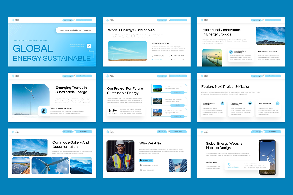 Global Energy Sustainability, a Presentation Template by SquidPixey (Photo 4 of 6)