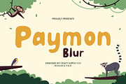 Paymon Blur, a Sans Serif Font by Craft Supply Co. (Thumbnail 1 of 8)