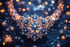 Intricate floral-inspired necklace a, a Photo by Tanuart