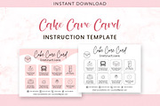 Cake Care Instruction Template, a Design Template by Snapybiz (Thumbnail 1 of 12)