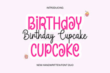 Birthday Cupcake Duo