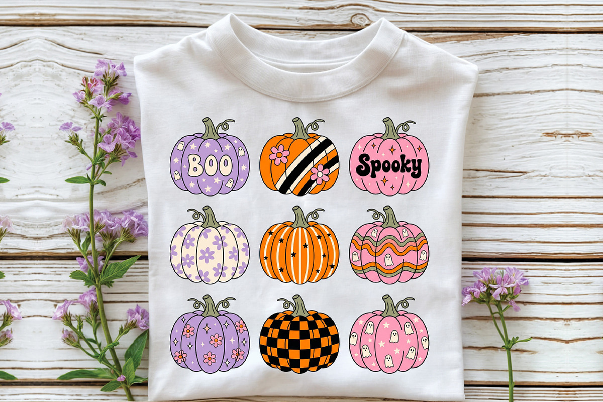 Halloween Pumpkins PNG, a Work Illustration by CraftArtStudio (Photo 2 of 4)