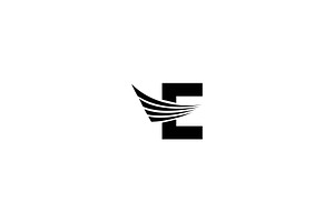 E initial logo, a Branding & Logo Template by ZHR Creative
