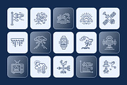 Weather Icons Set, an Outline Icon by Prosymbols (Thumbnail 5 of 7)