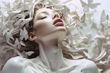 Conceptual portrait of a woman with, a Person Photo by Perpis