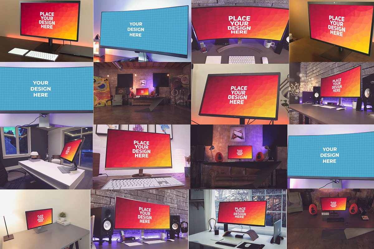 100 PSD Monitor Mockup, a Mockup by Laura (Photo 7 of 13)