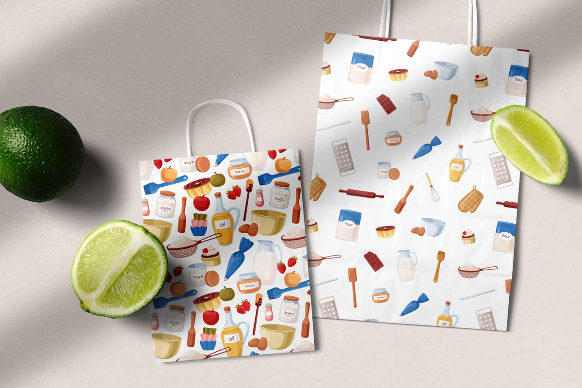Baking tools seamless patterns set, a Pattern Graphic by Good Studio (Photo 8 of 8)