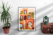 Morocco architecture set, background, a Decorative Illustration by Good Studio (Thumbnail 18 of 19)