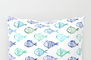 Watercolor fish pattern, a Pattern Graphic by Katerina Tova (Thumbnail 3 of 3)
