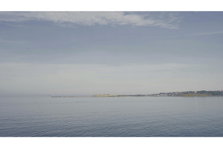 Beautiful seascape with smooth blue, a Nature Photo by Media Whale Stock
