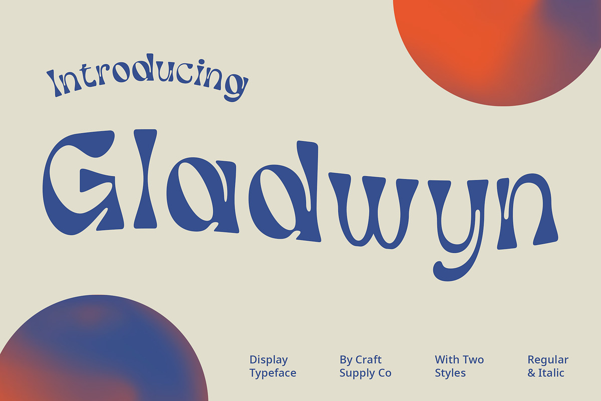 Gladwyn, a Sans Serif Font by Craft Supply Co. (Photo 1 of 8)