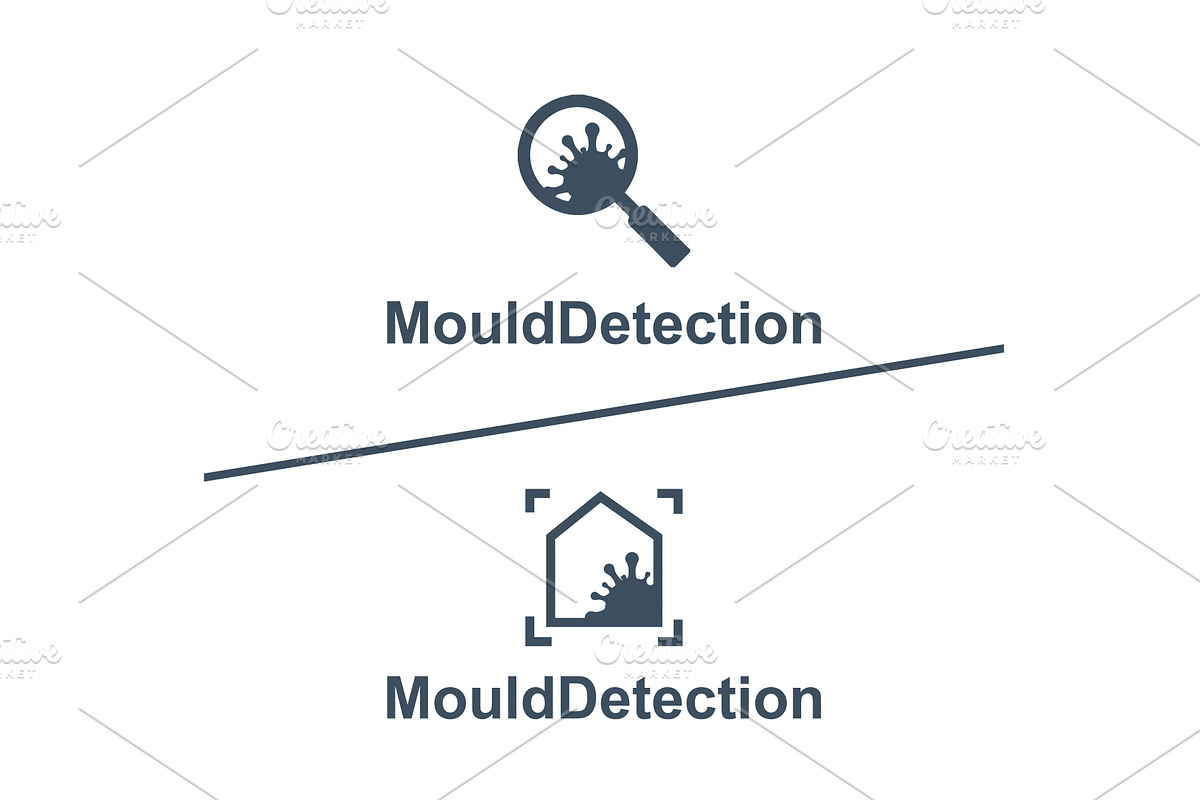 Mold detection logos inspect safety, an Object Illustration by LogosDen