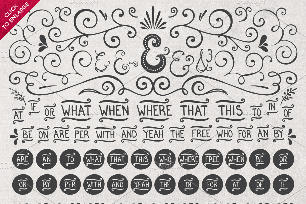 DIY Decorative Typography Pack, a Decorative Illustration by Callie Rian & Co. (Photo 3 of 5)