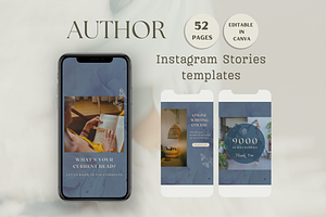 Writer instagram story template