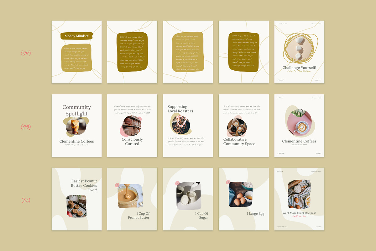 Abstract Carousel Templates CANVA XD, a Social Media Template by Elissa Mae Creative (Photo 8 of 15)