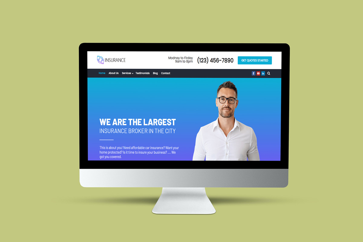 Insurance WordPress Theme - Insurance Pro preview 4