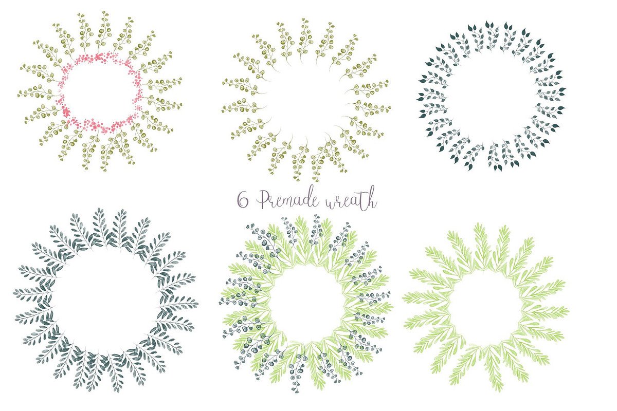 Secret garden procreate stamp brush, a Brush Add-On by Meisanmui (Photo 4 of 8)