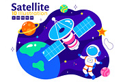 10 Satellite Internet Technology, a Technology Illustration by denayunebgt (Thumbnail 1 of 4)