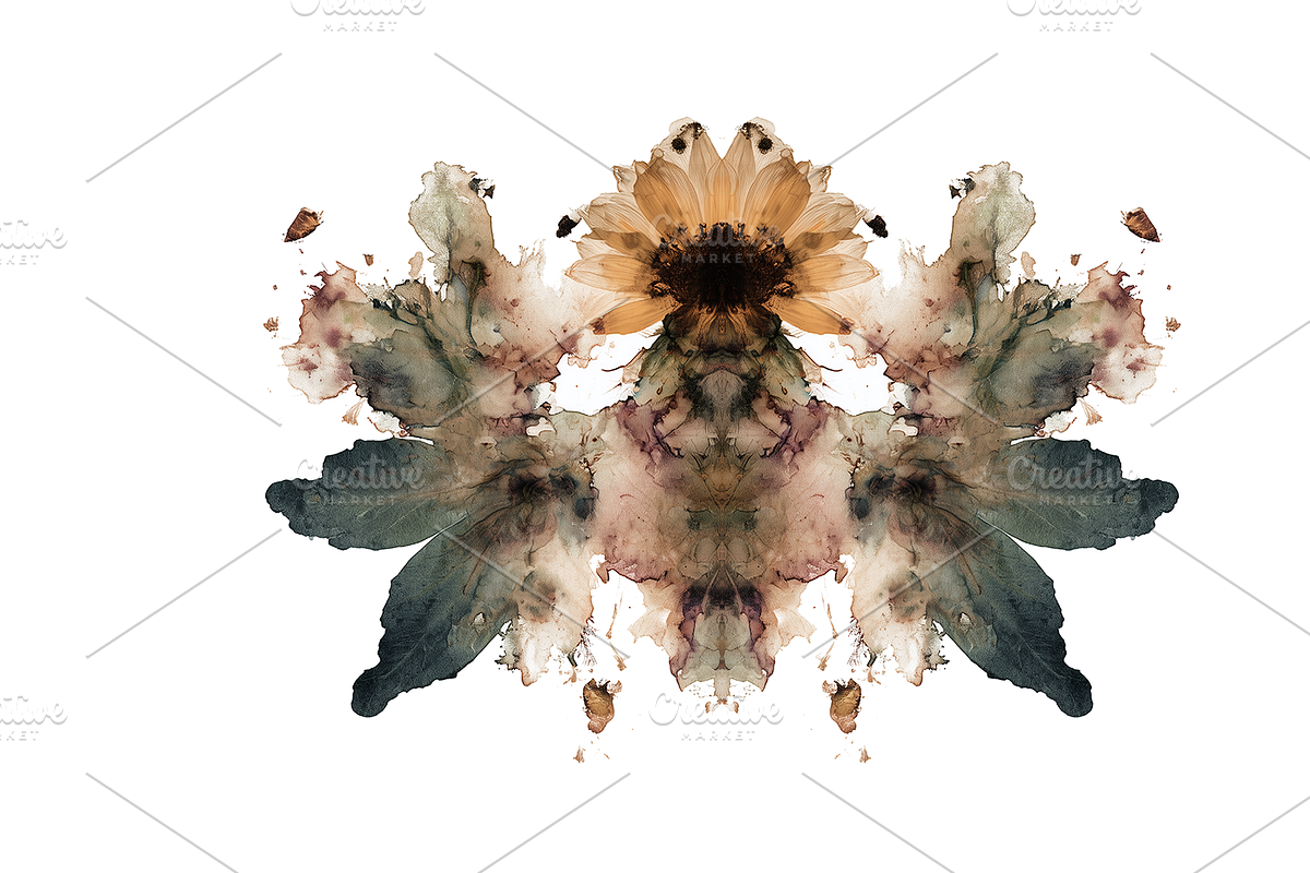 Heum Co. Botanical Inkblot Art, a Decorative Illustration by milatovar (Photo 15 of 20)