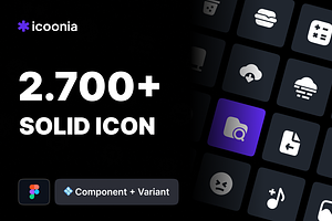 Icoonia - 2.700+ Vector Icon | Solid, a Solid Icon by Kawalan Studio