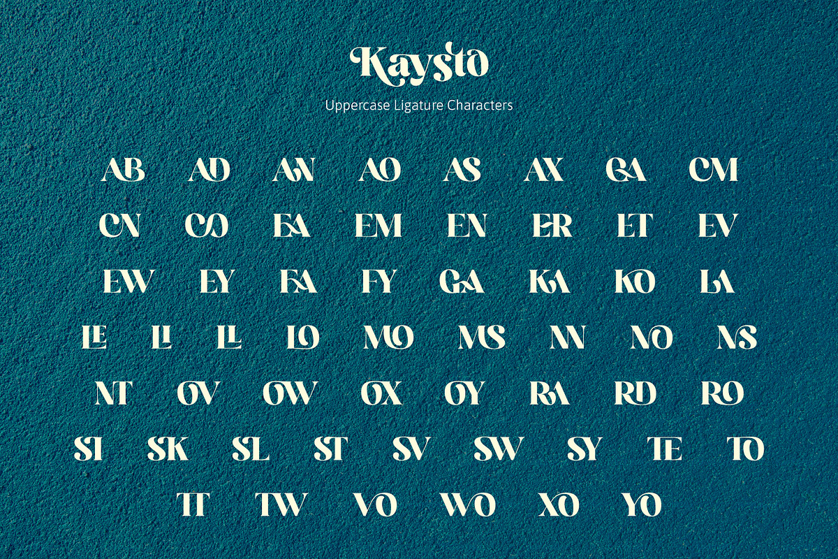 Kaysto - Serif Display Font, a Serif Font by Ekahermawan (Photo 12 of 15)