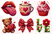 Faux Yarn Valentine’s Day Png Bundle, a Seasonal Illustration by RobertsArt (Thumbnail 6 of 6)