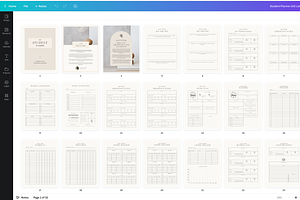 Student Planner Canva Template