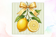 Lemon Coquette Bow Summer PNG, a Work Illustration by Sublimation Artist (Thumbnail 1 of 9)