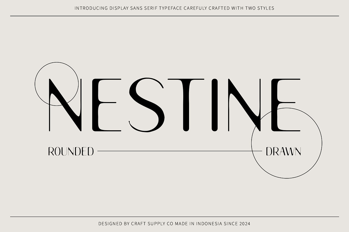 Nestine Rounded Drawn, a Sans Serif Font by Craft Supply Co. (Photo 1 of 8)