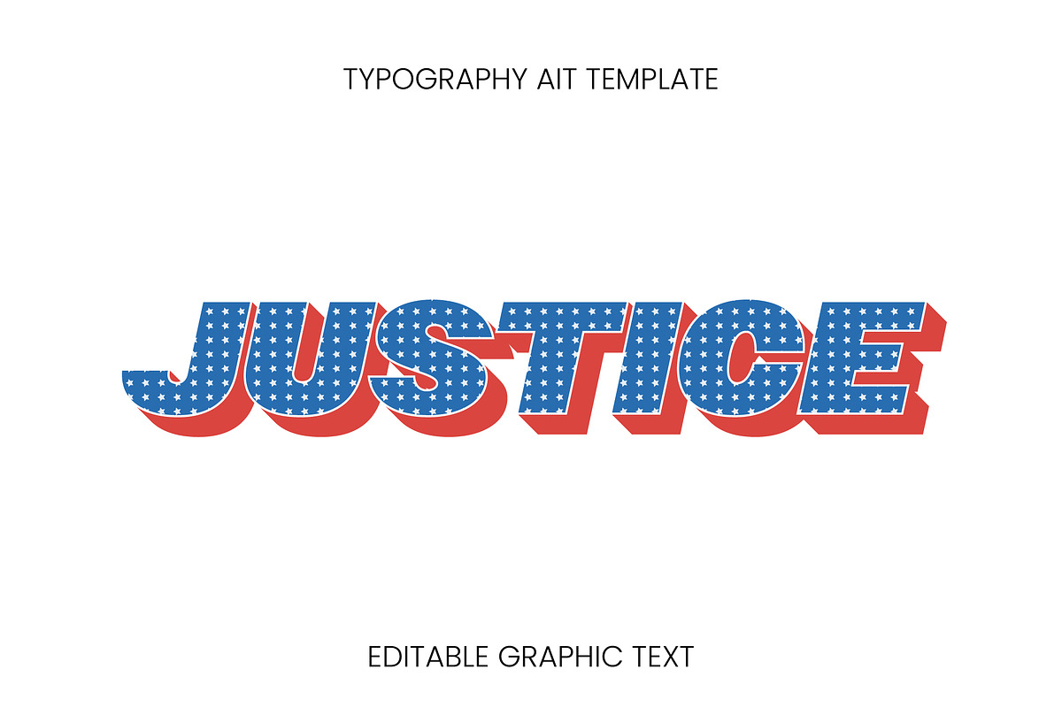 Starry Retro 3D Bold Text Effect