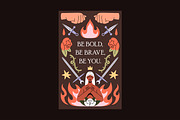 Woman power boho cards, posters set, a Decorative Illustration by PaperTrident (Thumbnail 4 of 7)