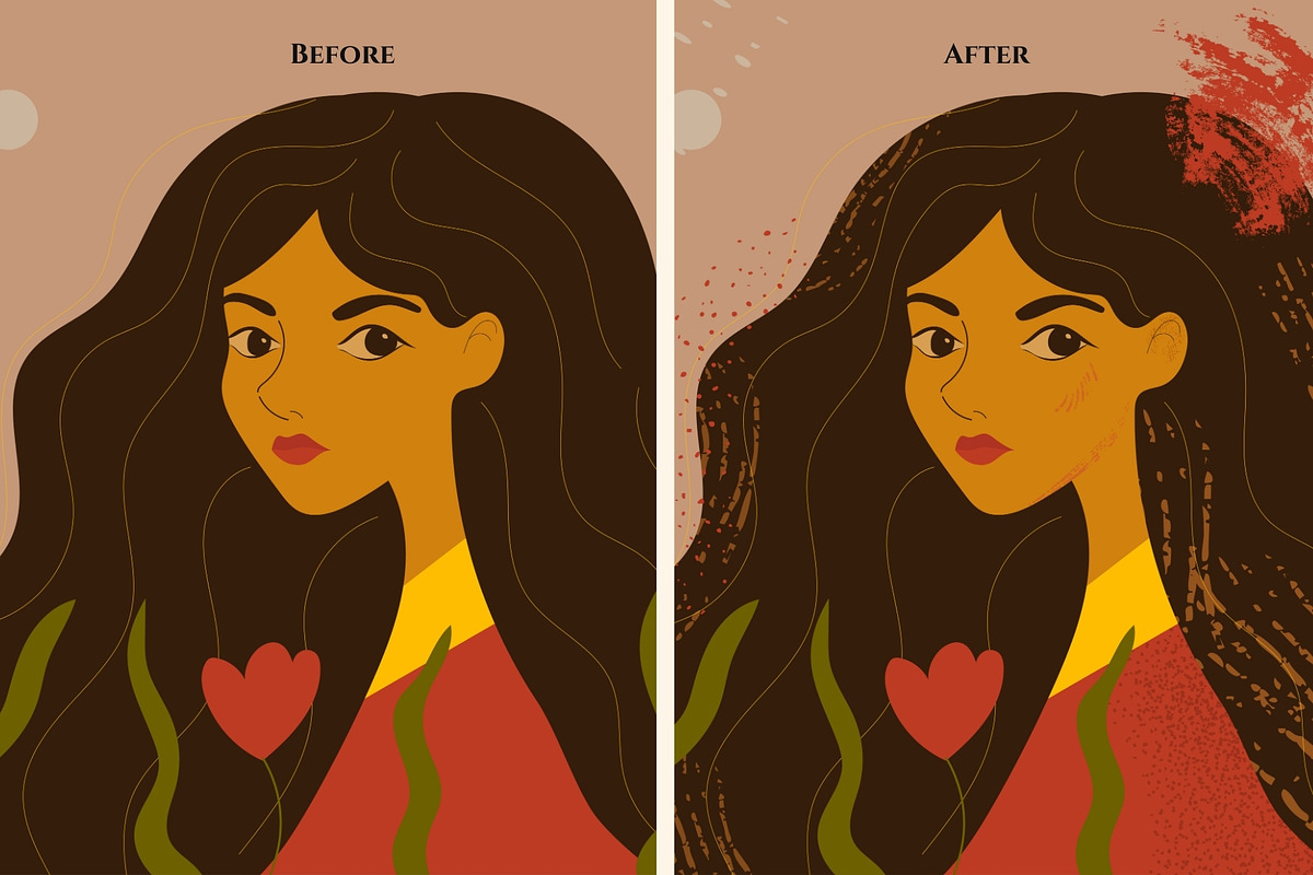 35 Illustrator Texture Toolkit, a Brush Add-On by Jenteva Art (Photo 9 of 14)