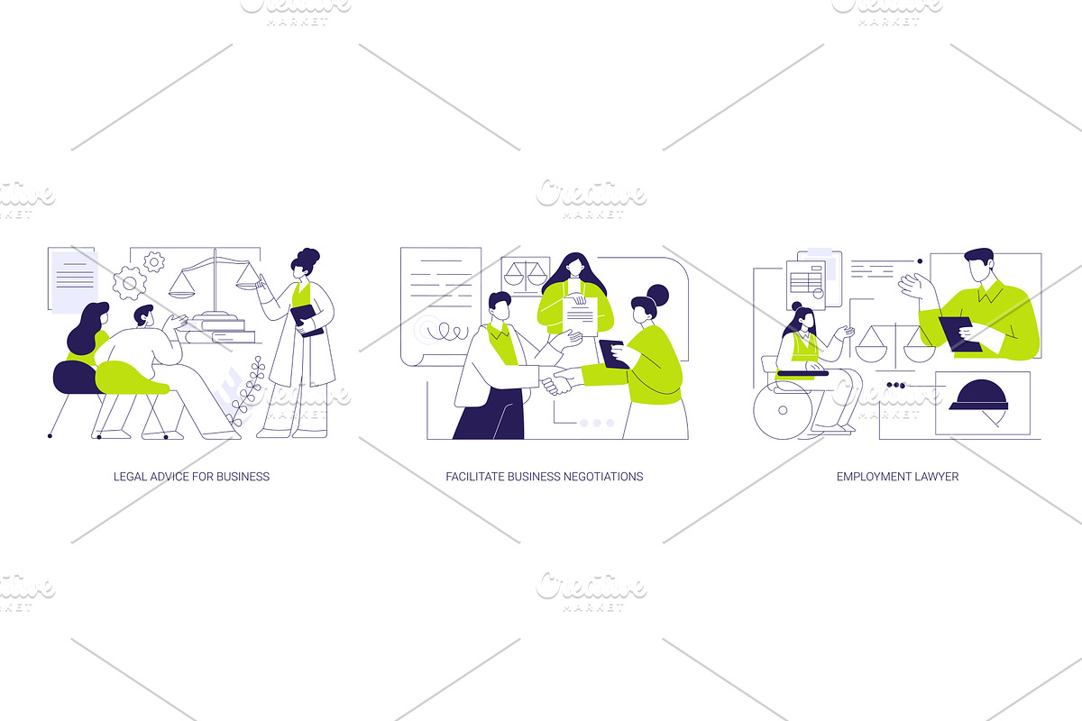 Commercial law isolated cartoon, a Finance Illustration by Visual Generation