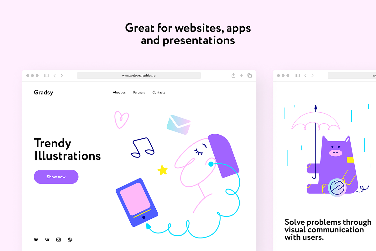 Gradsy Illustrations Collection