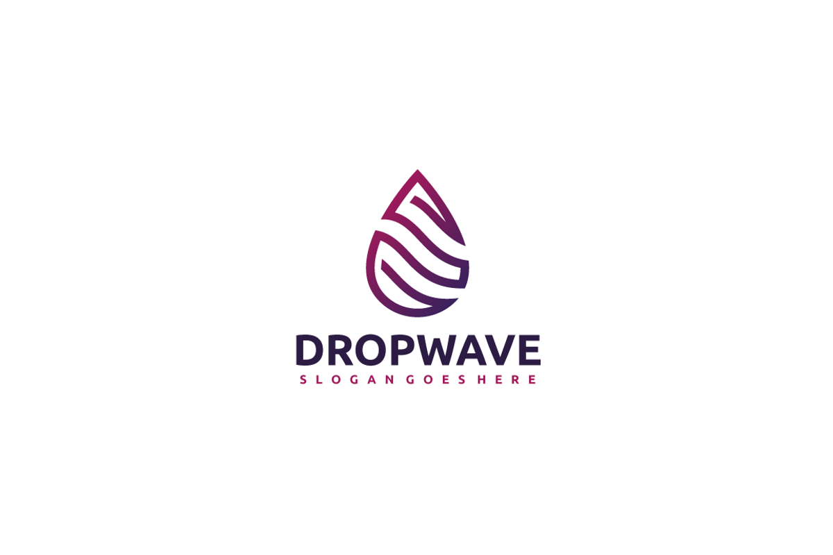 Drop Wave Logo, a Branding & Logo Template by 3ab2ou