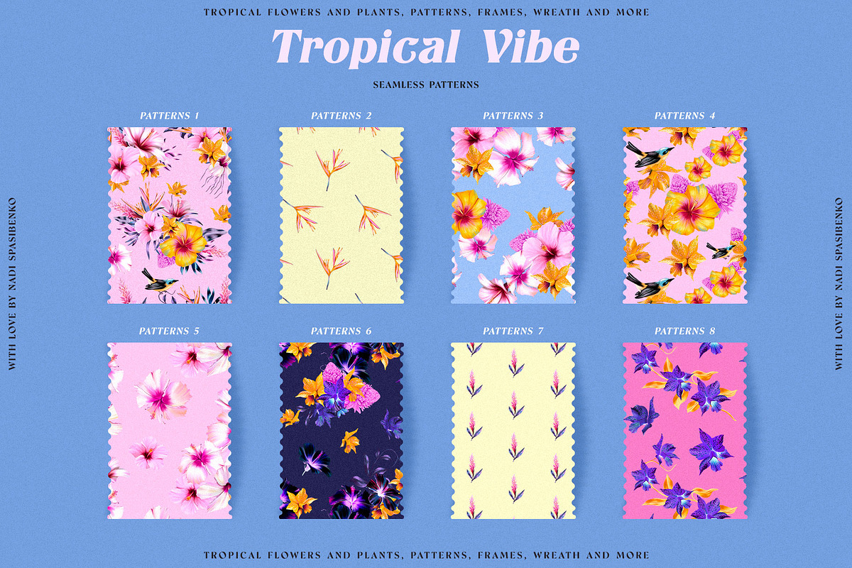 Floral Tropical Vibe, a Wallpaper Graphic by nadispasibenko (Photo 15 of 21)