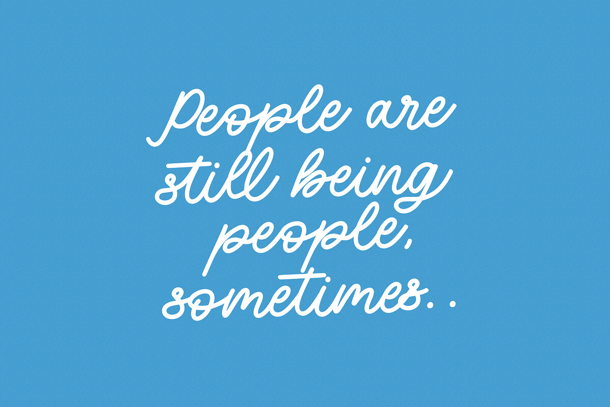 Blufcrowds Classic Script Font, a Script Font by Maulana Creative (Photo 6 of 10)
