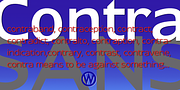 Contra Sans, a Sans Serif Font by Wiescher-Design (Thumbnail 1 of 8)