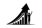 50 Business Growth Success Icons Bun, an Illustration by Designer_Momina (Thumbnail 14 of 51)