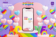 Pride iPhone Screen Mockup, an iPhone Mockup by TandemStock (Thumbnail 1 of 4)