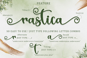 Rastica - Handwritten Font