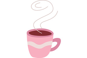 Coffee Cup Vector Hot Tea Mug Icon