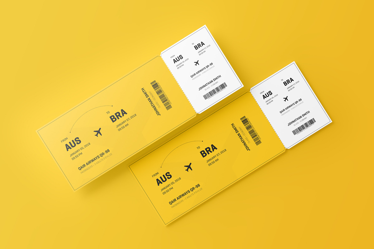 Event Ticket Mockup, a Mockup by Toasin Studio (Photo 1 of 8)
