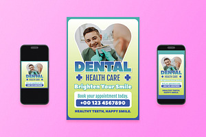 Dental Healthcare Flyer Set, a Flyer Template by Aiyari Graphic
